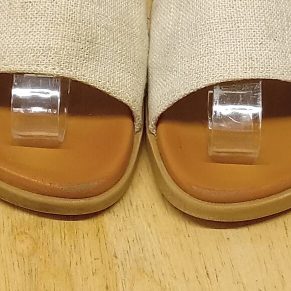 Palms Sandals Girls 12M Canvas Gladiator Shoe Beige - Picture 4 of 7